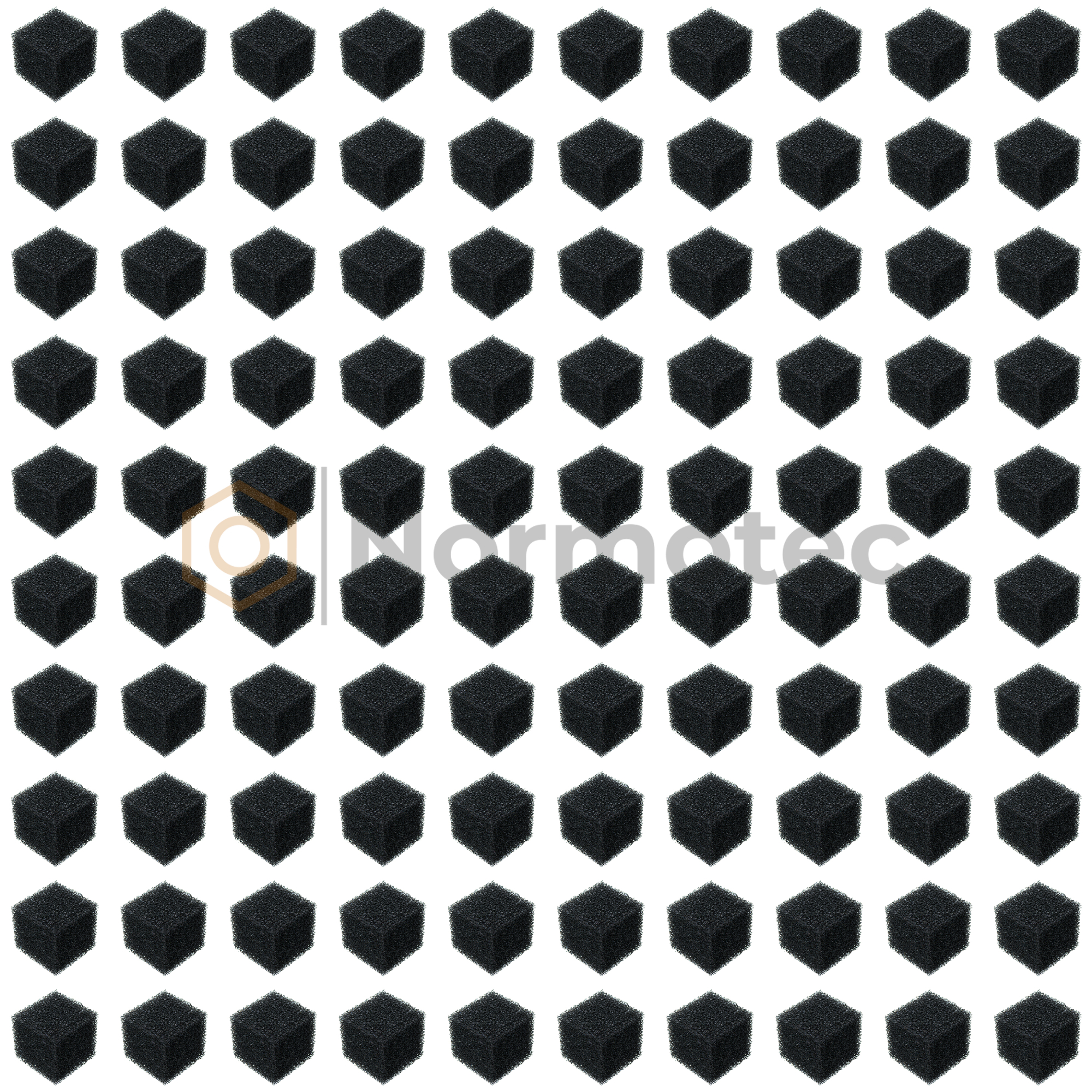 100x Tankschaum Würfel Schaumstoff Set - 5x5x5cm